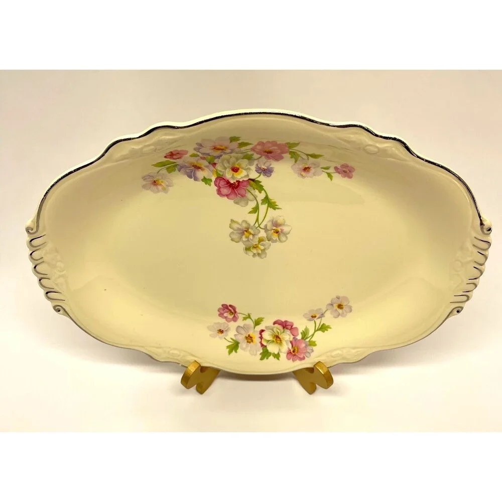 Vintage Homer Laughlin Virginia Rose 11.5